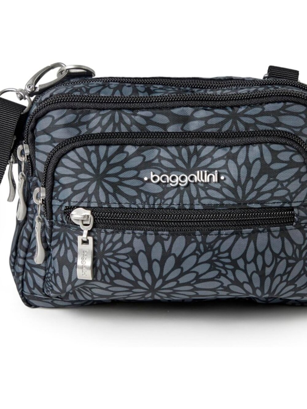 Triple Zip Small Crossbody Bag for Women - Lightweight Convertible Fanny Pack Be